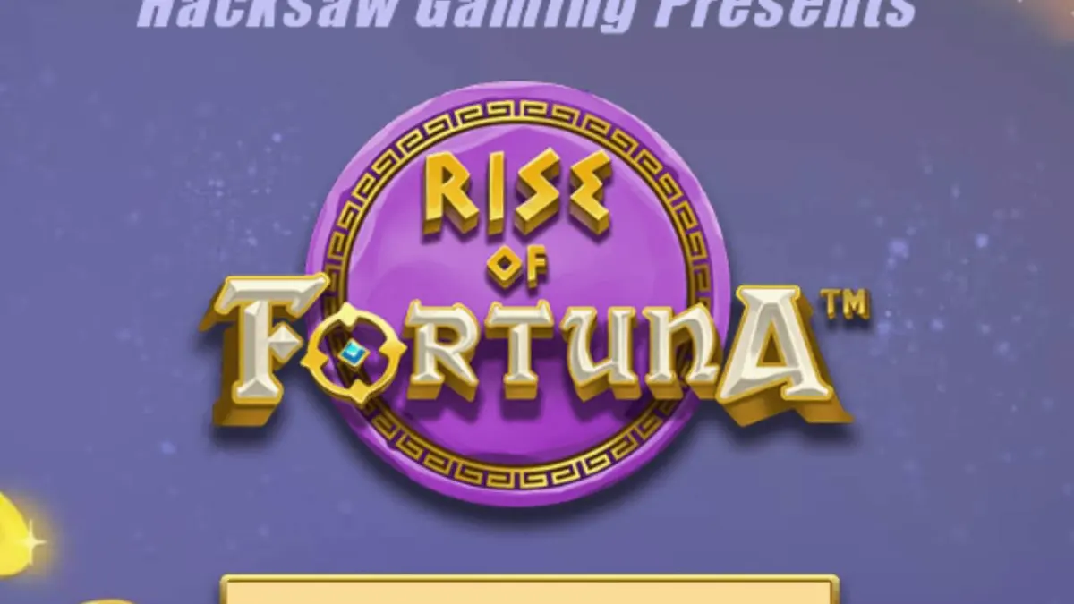 Tampilan visual slot Rise of Fortuna dengan tema dewi Fortuna dan estetika Romawi Kuno.